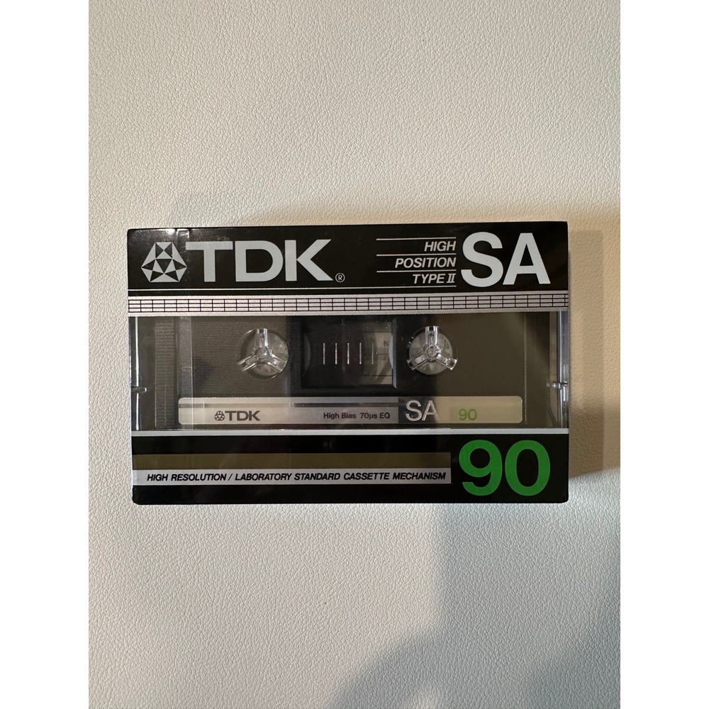 TDK SA90 High Position Type II Super Avilyn Audio Cassette Tape Sealed 1984